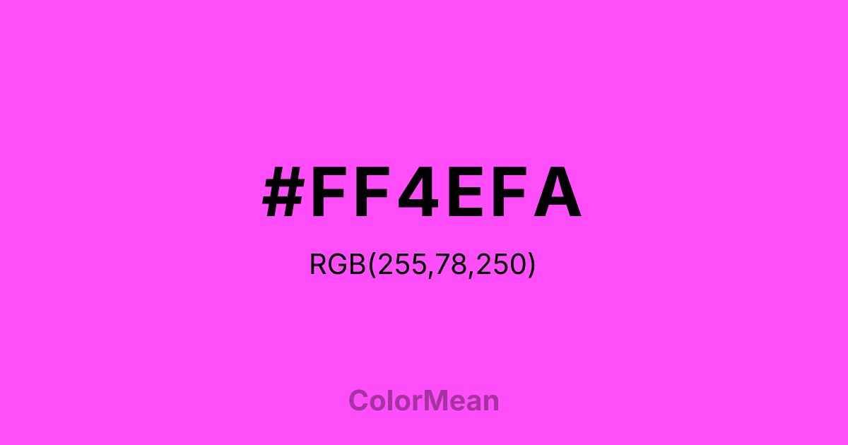 #FF4EFA color swatch