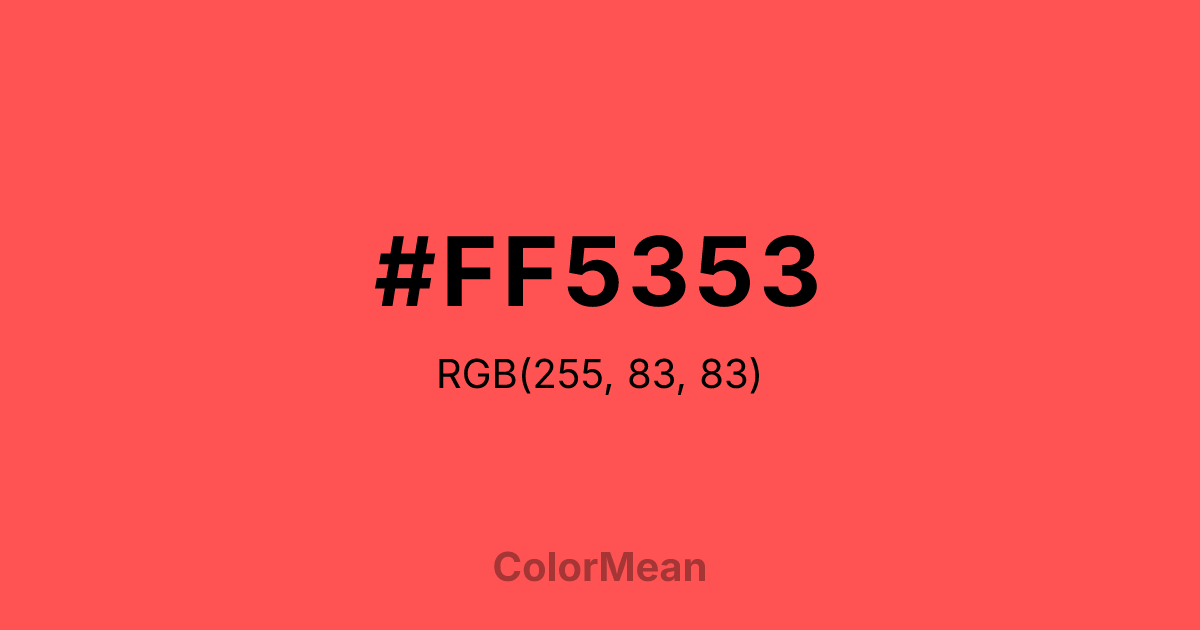 #FF5353 color swatch
