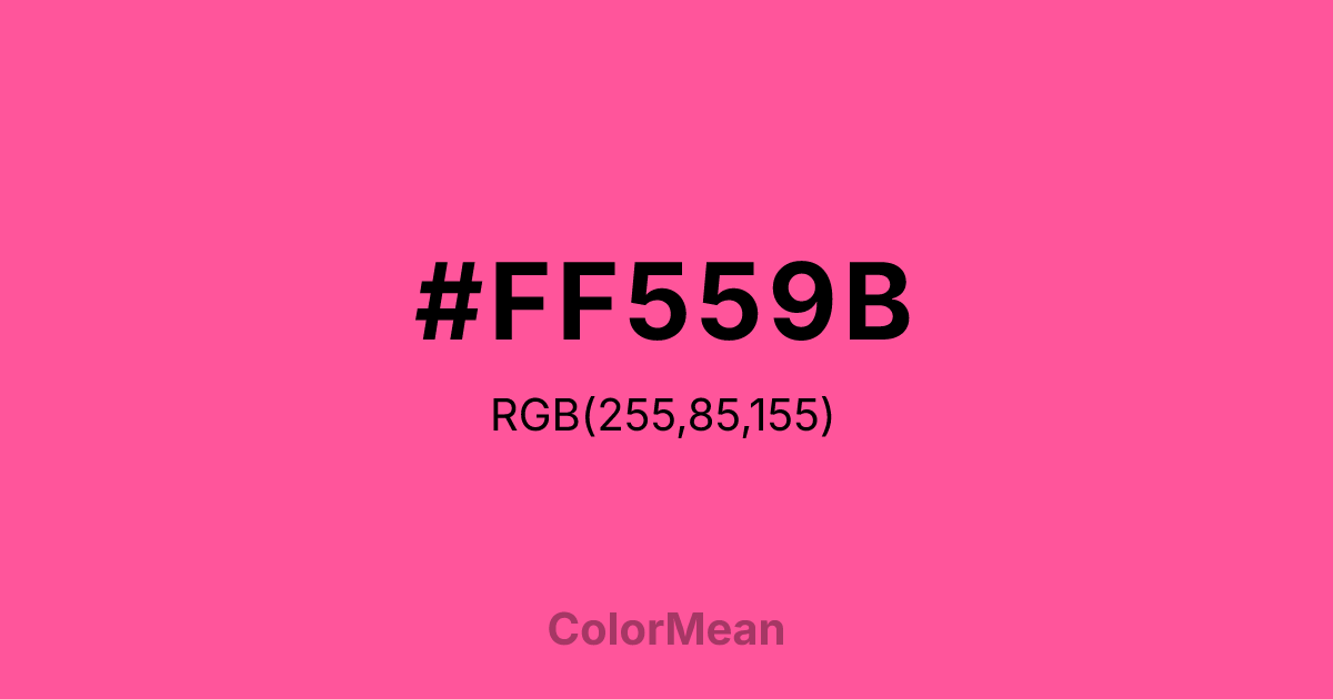 #FF559B color swatch