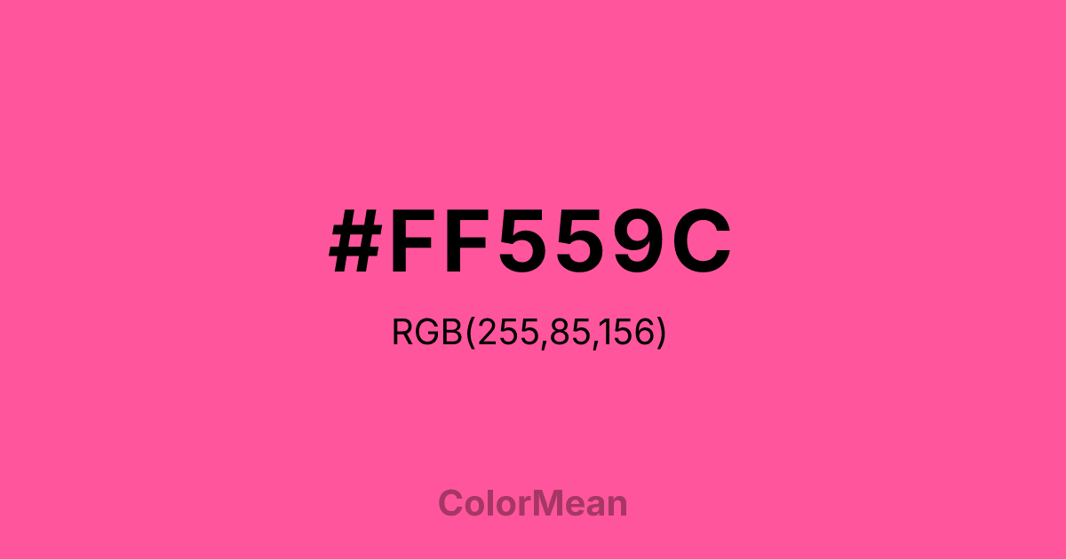 #FF559C color swatch