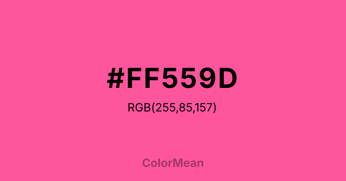 #FF559D color swatch