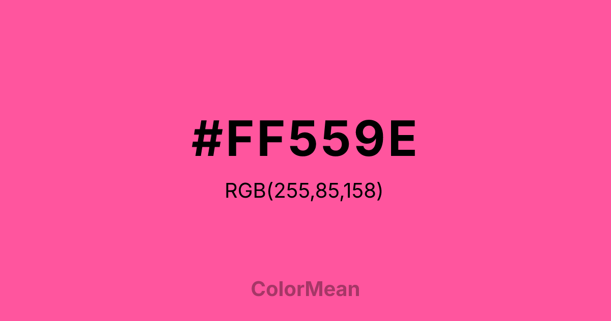 #FF559E color swatch