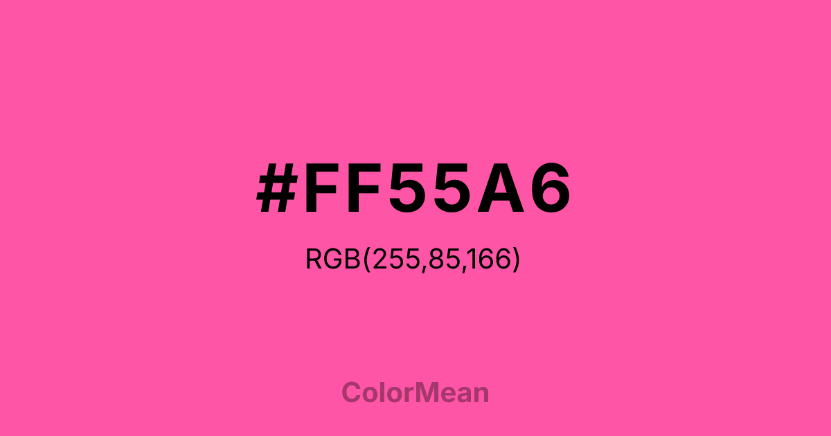 #FF55A6 color swatch