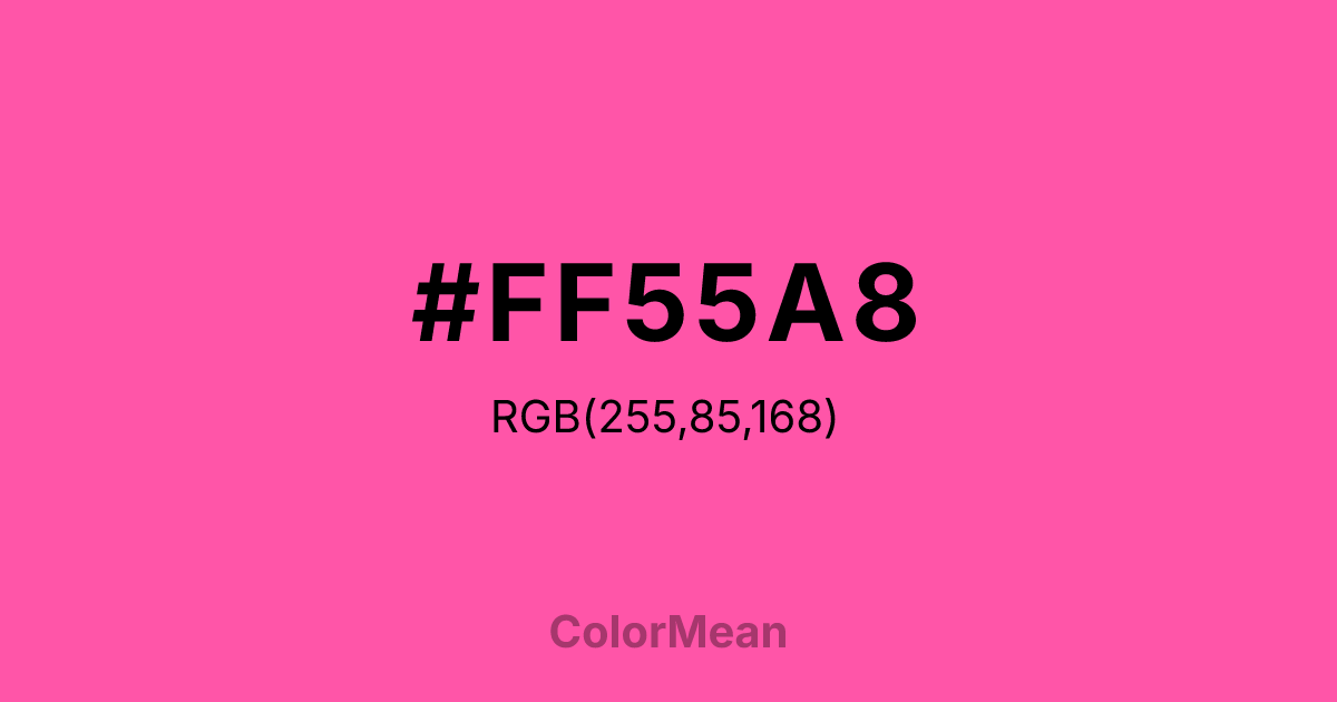 #FF55A8 color swatch