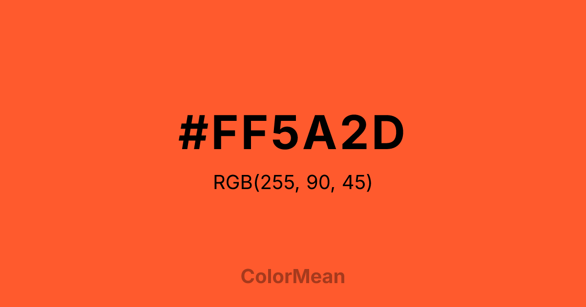 #FF5A2D color swatch