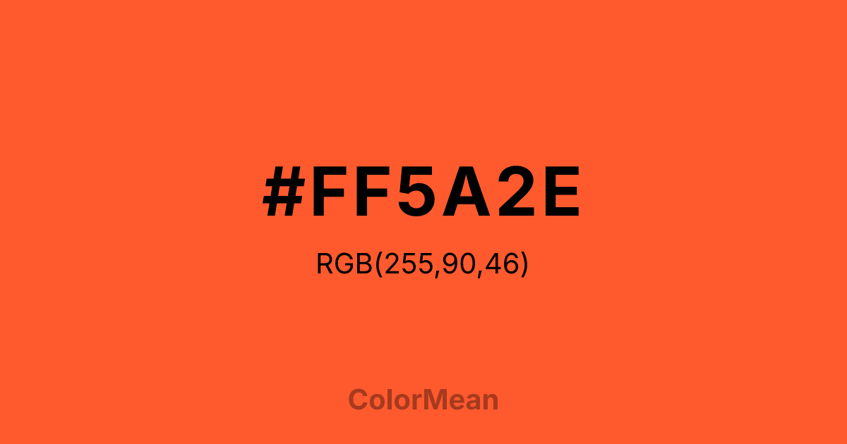 #FF5A2E color swatch