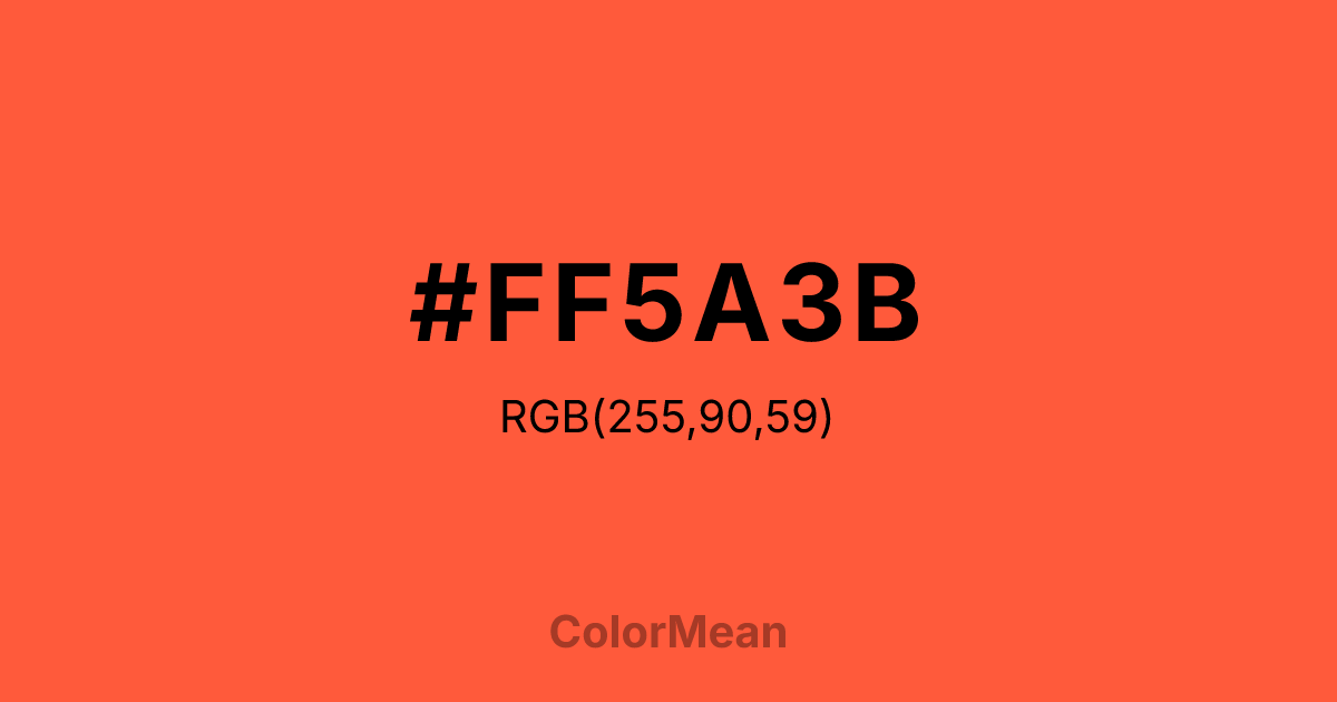 #FF5A3B color swatch