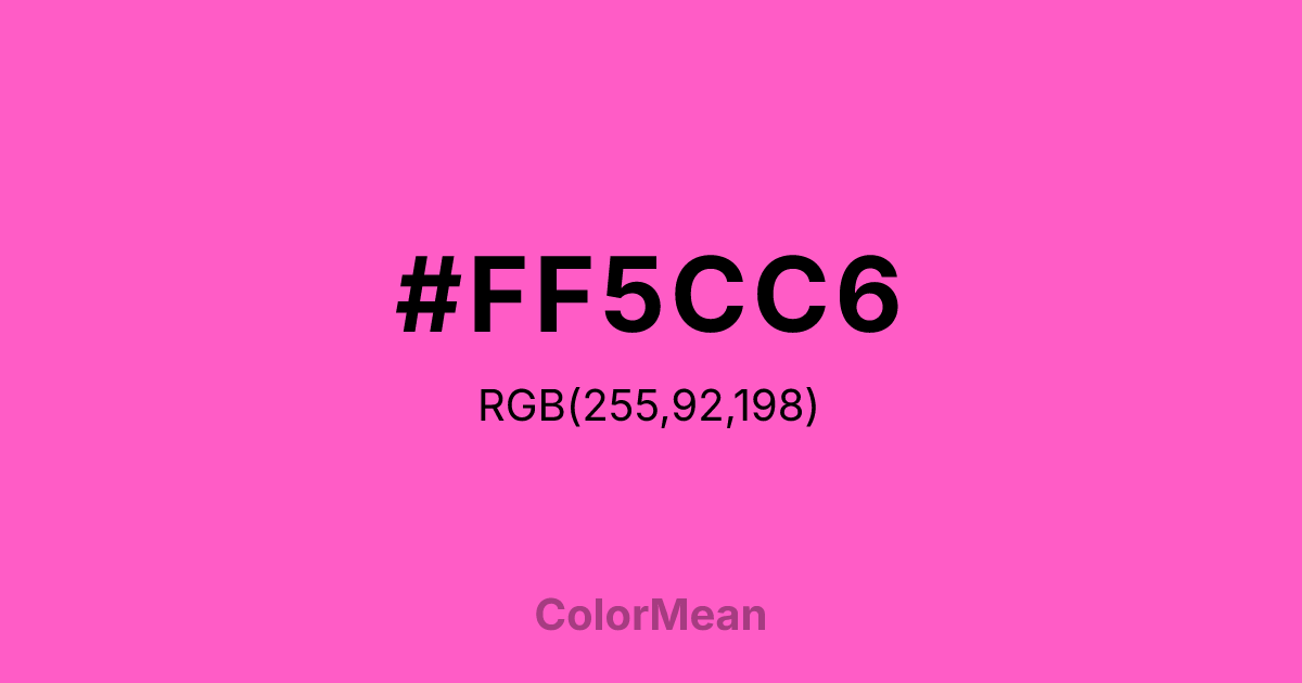 #FF5CC6 color swatch