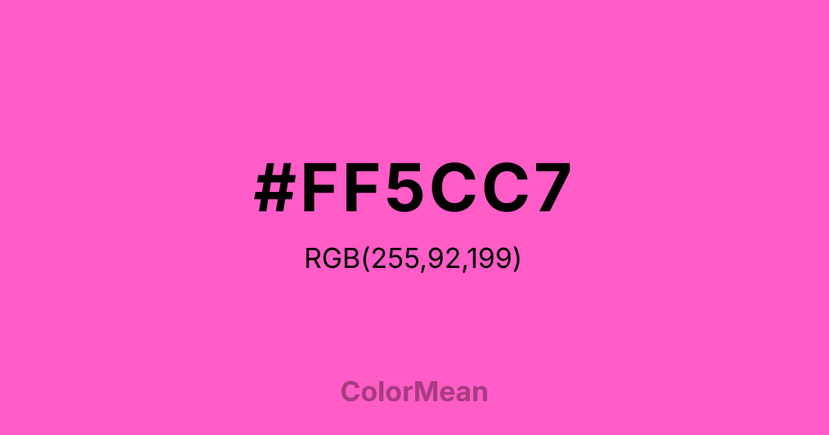 #FF5CC7 color swatch