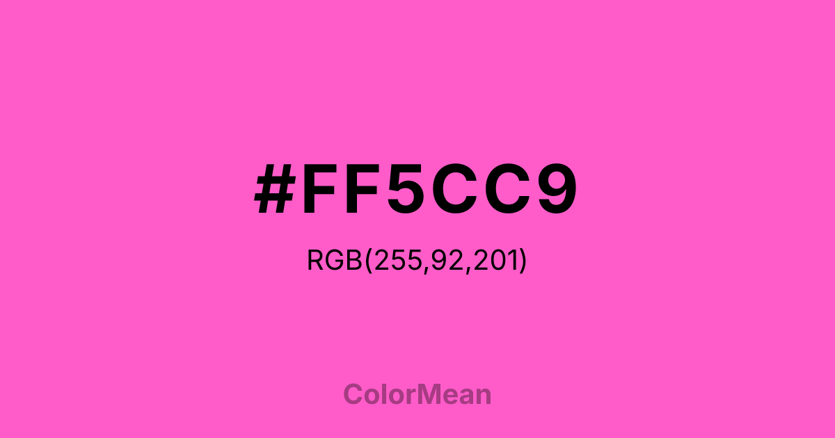 #FF5CC9 color swatch