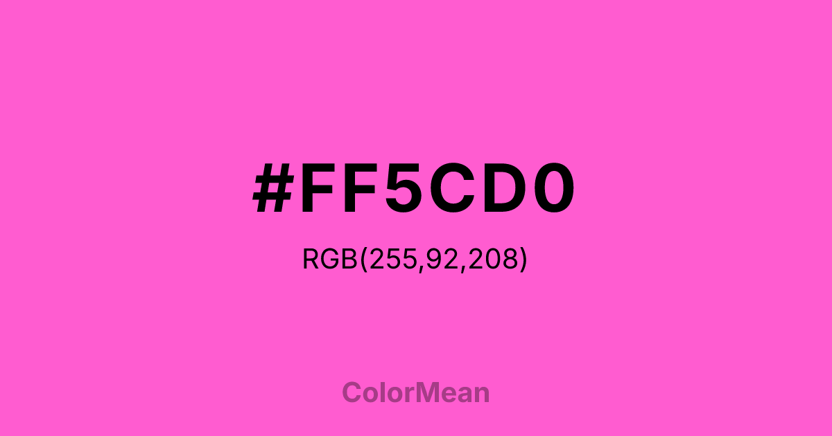 #FF5CD0 color swatch