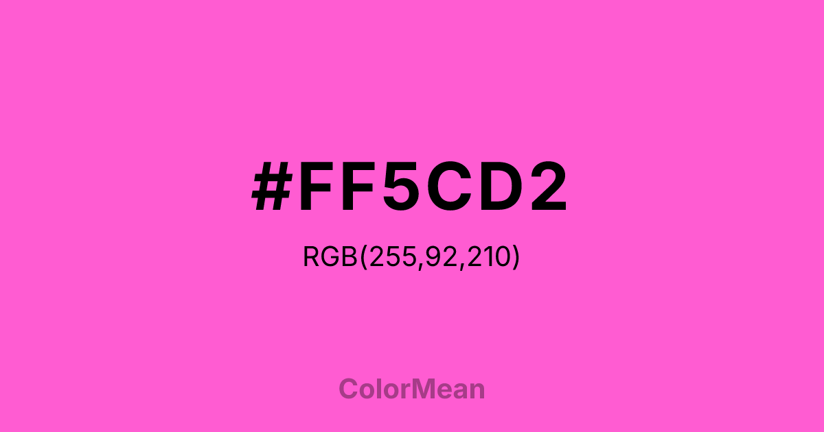 #FF5CD2 color swatch
