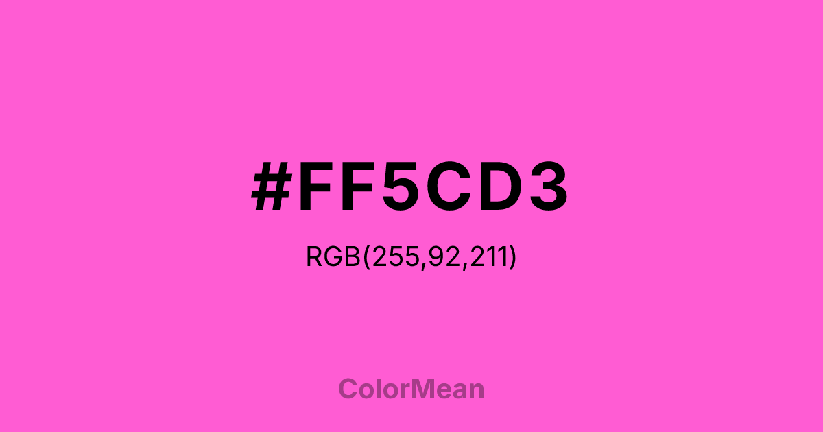 #FF5CD3 color swatch