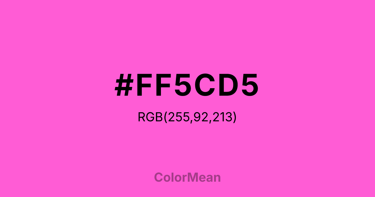 #FF5CD5 color swatch