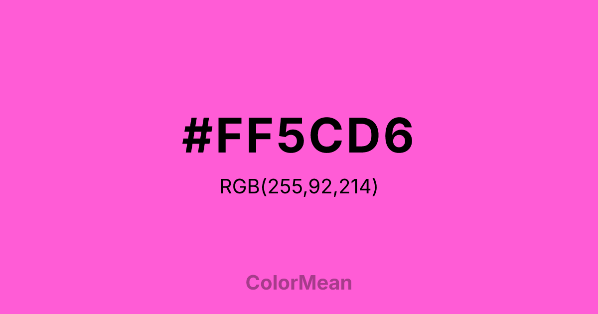 #FF5CD6 color swatch