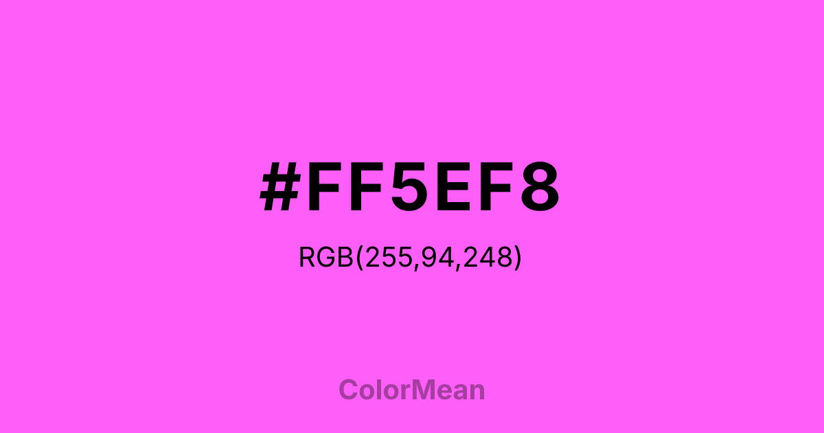 #FF5EF8 color swatch