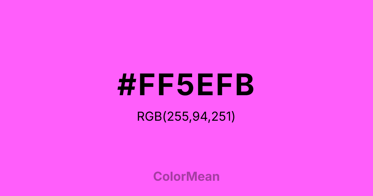 #FF5EFB color swatch