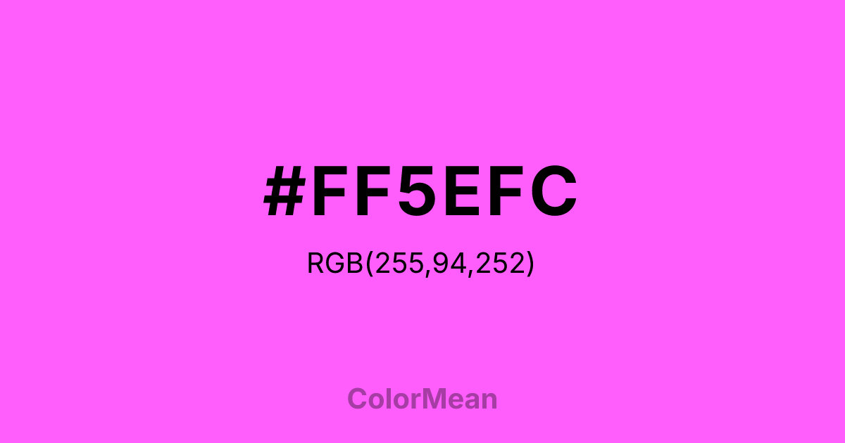 #FF5EFC color swatch