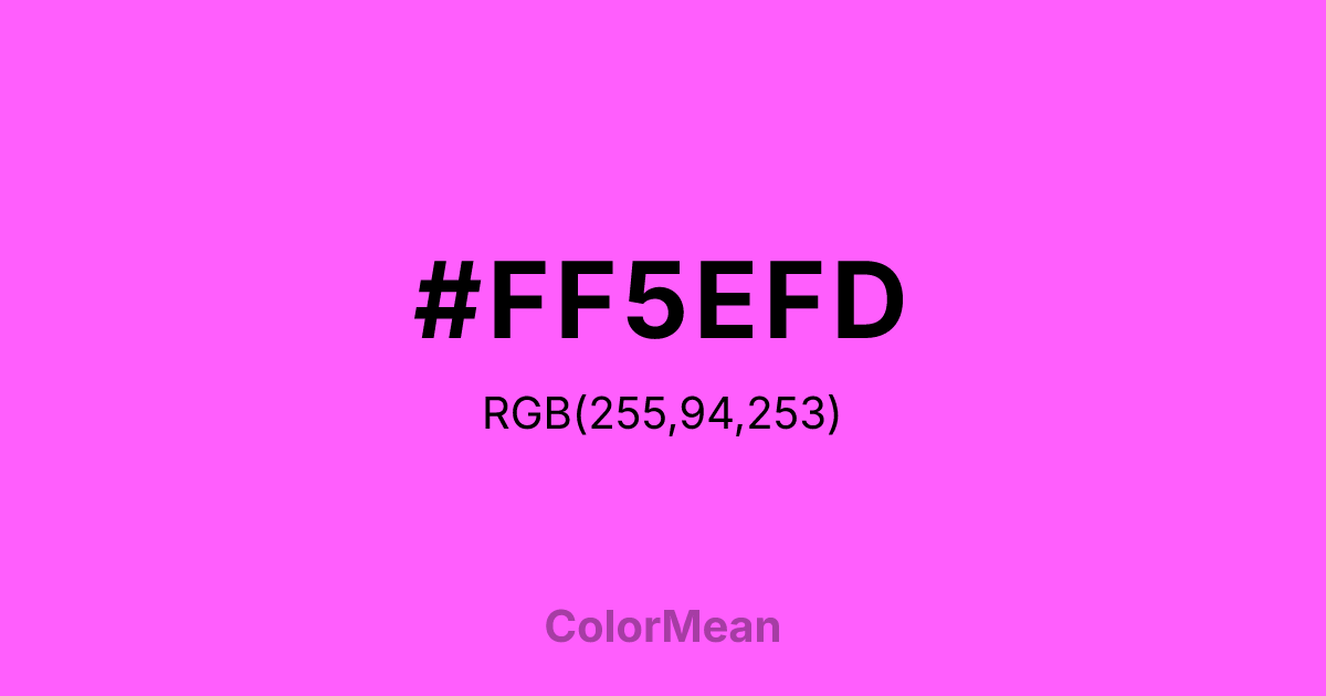#FF5EFD color swatch