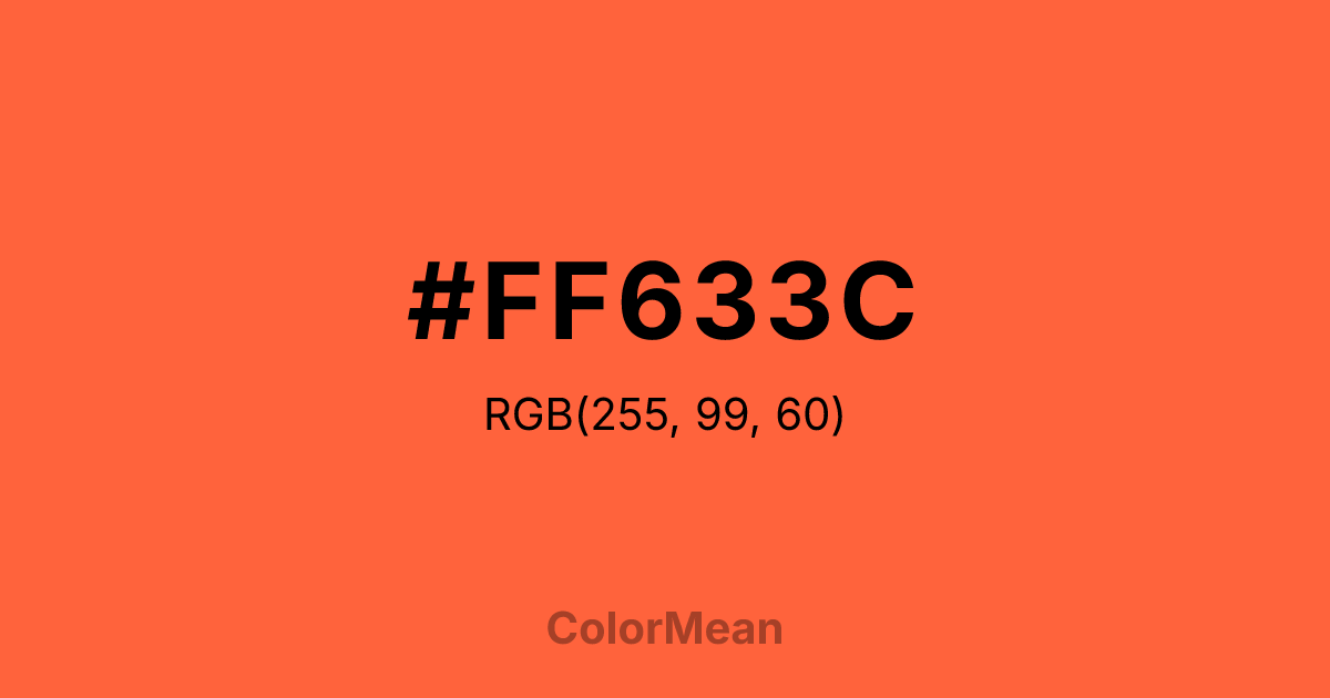 #FF633C color swatch