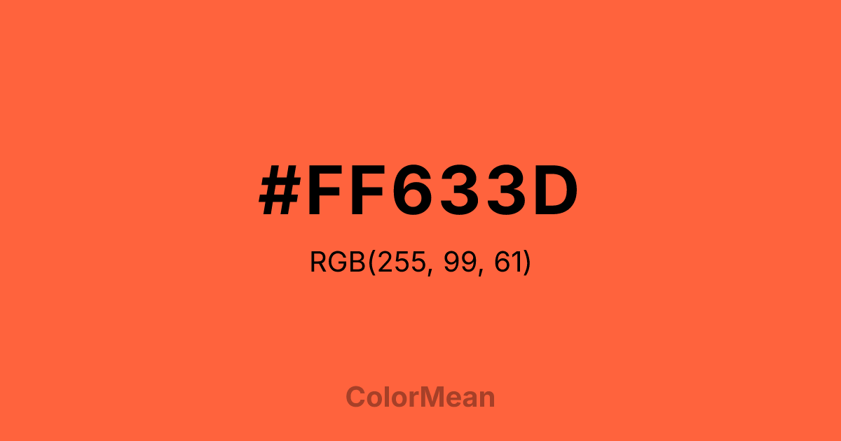 #FF633D color swatch