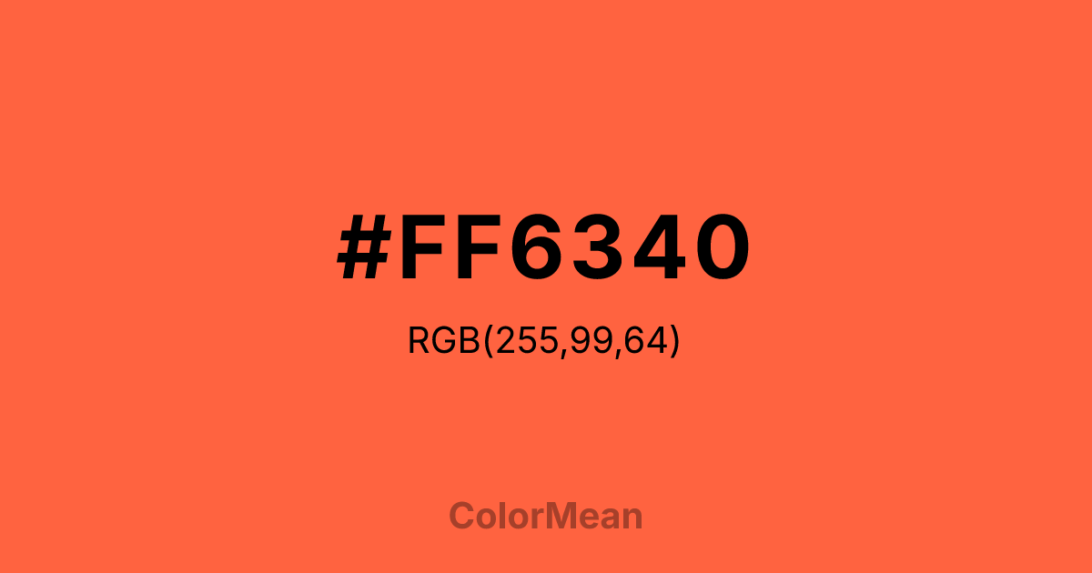 #FF6340 color swatch