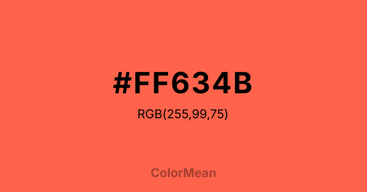 #FF634B color swatch