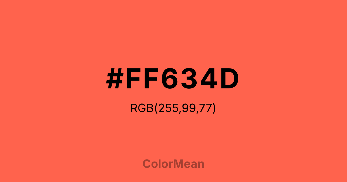 #FF634D color swatch