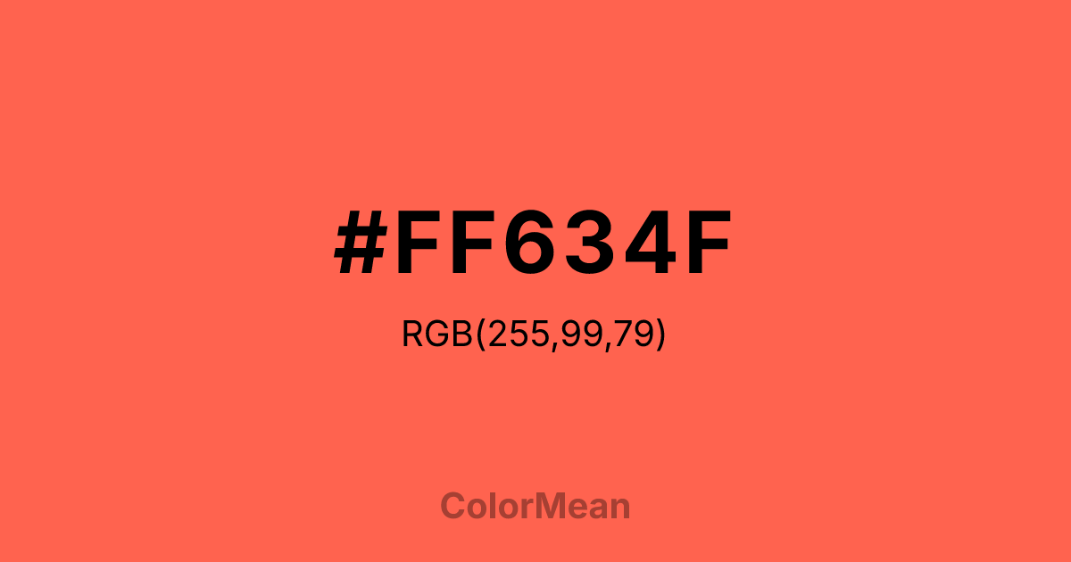 #FF634F color swatch