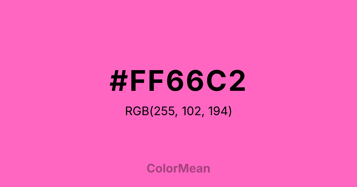 #FF66C2 color swatch