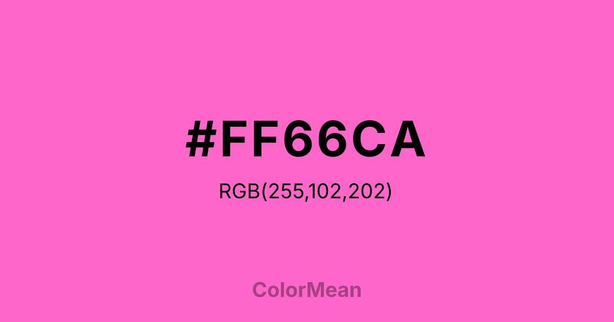 #FF66CA color swatch