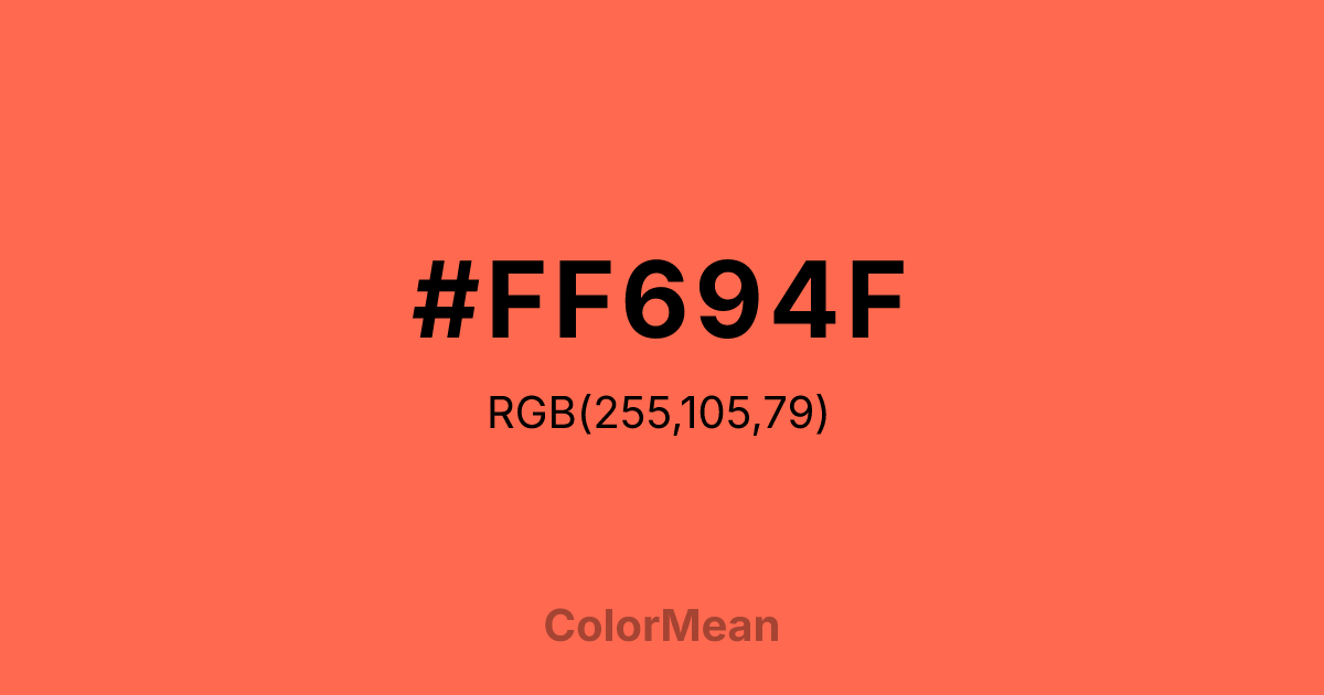 #FF694F color swatch