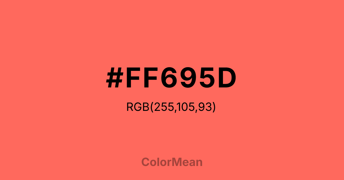 #FF695D color swatch