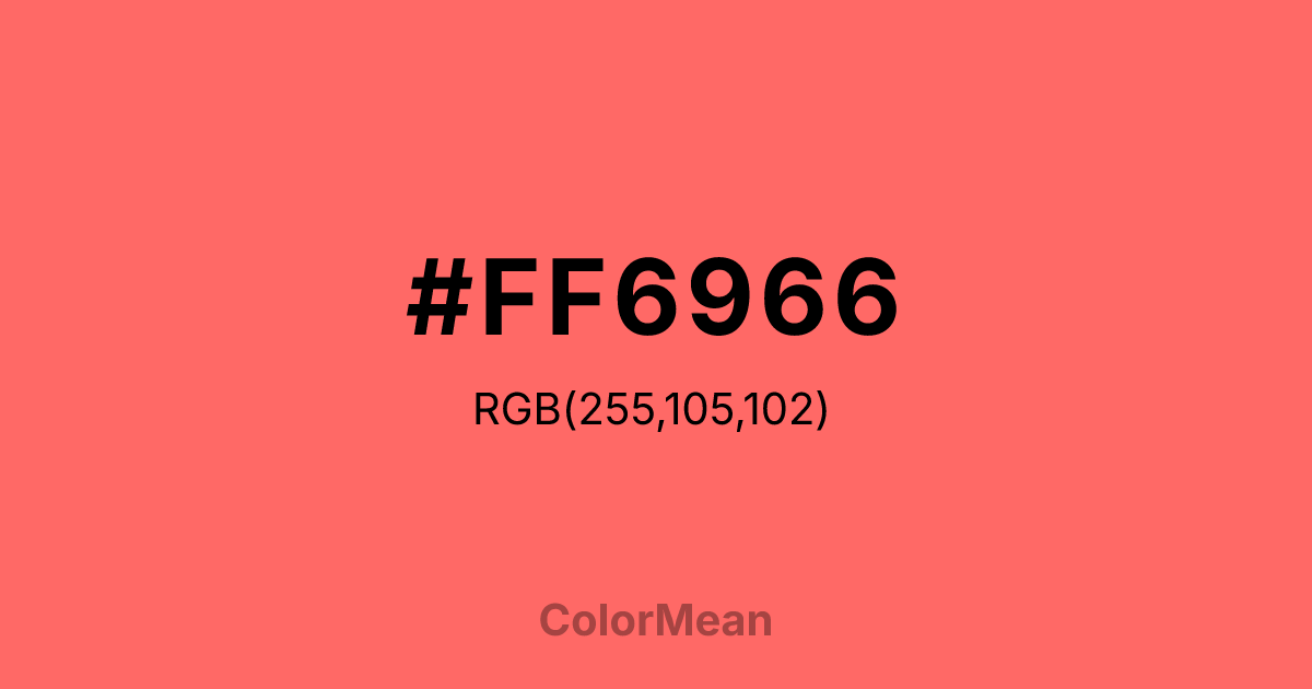 #FF6966 color swatch
