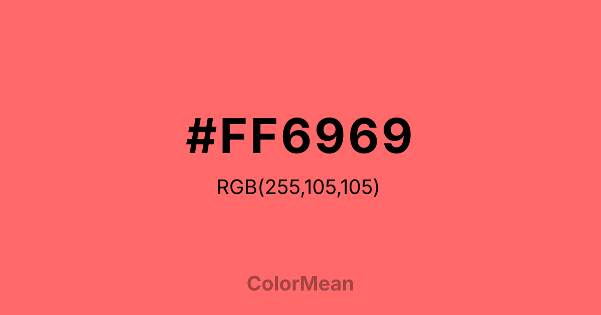 #FF6969 color swatch