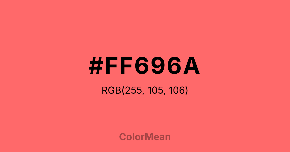 #FF696A color swatch