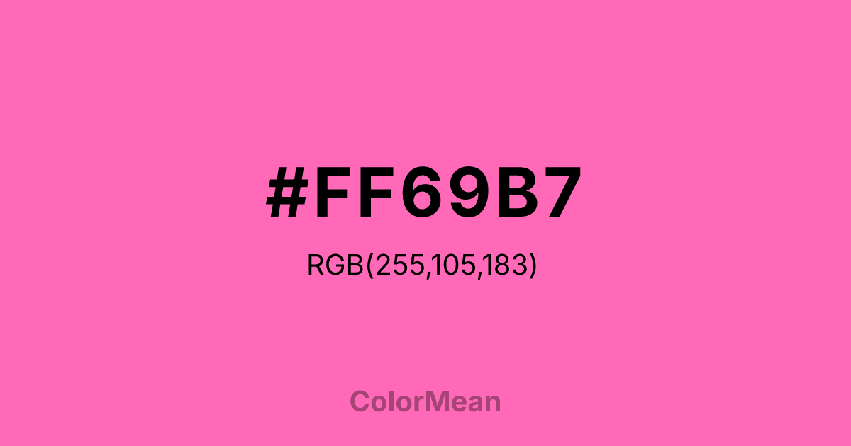 #FF69B7 color swatch