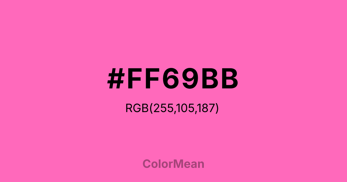 #FF69BB color swatch