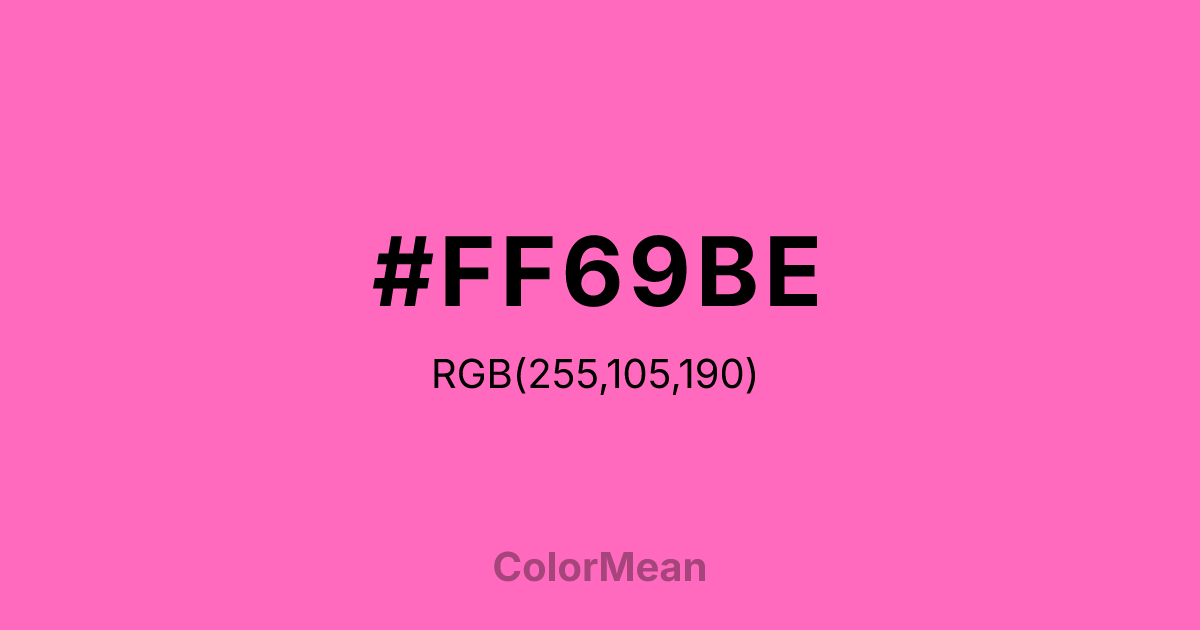 #FF69BE color swatch