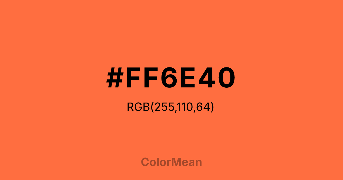#FF6E40 color swatch