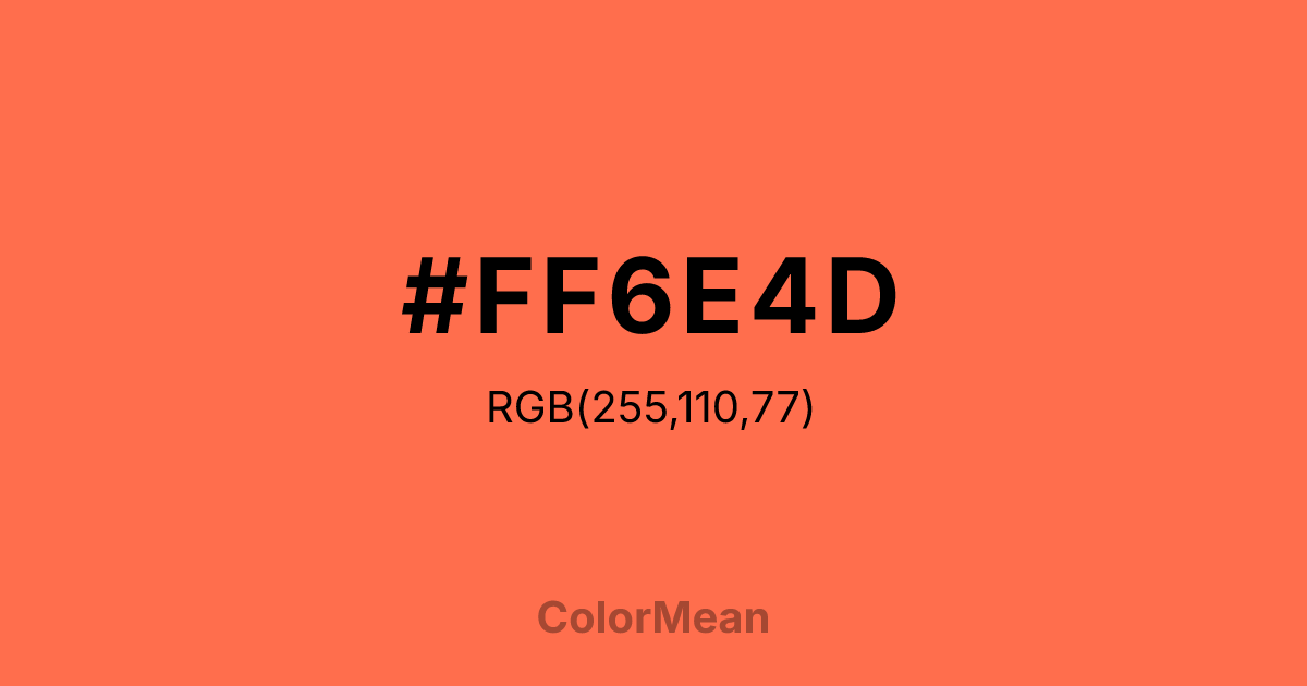 #FF6E4D color swatch