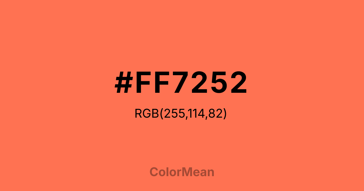 #FF7252 color swatch