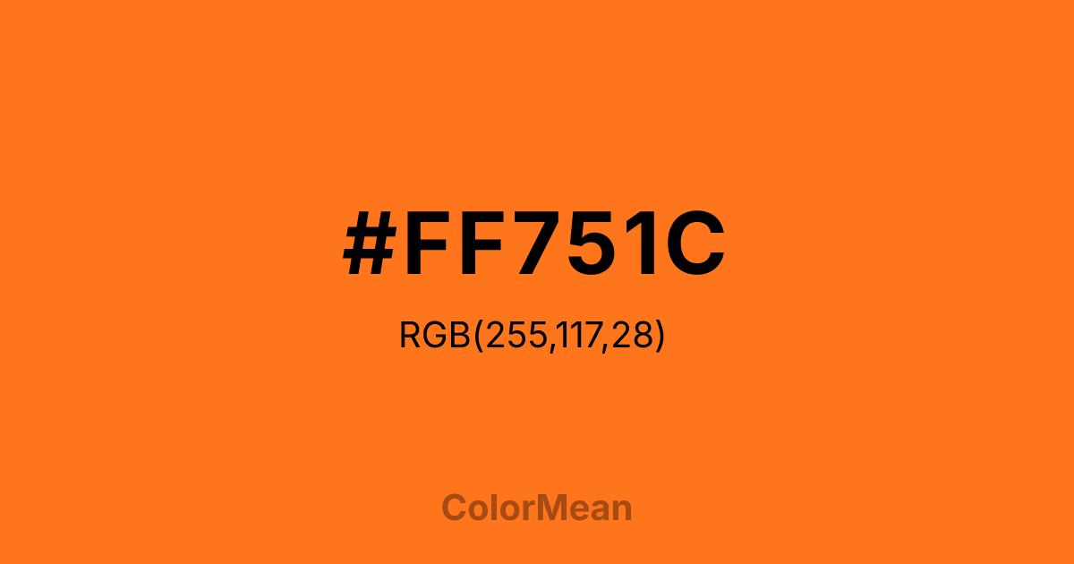 #FF751C color swatch
