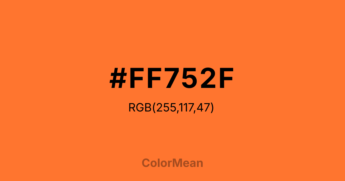 #FF752F color swatch
