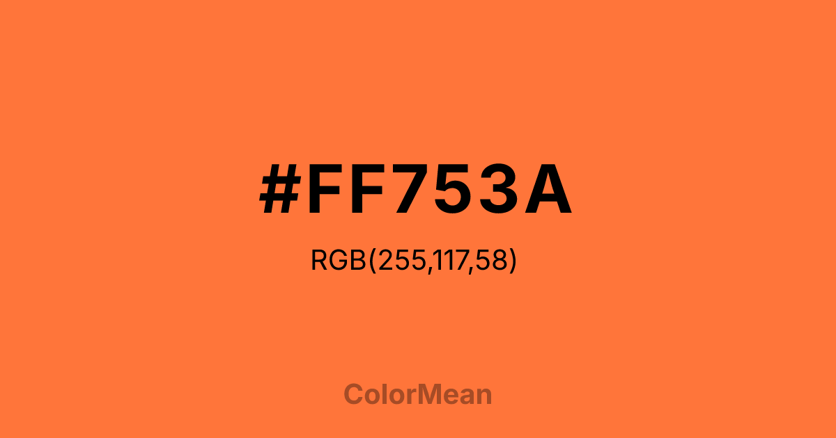 #FF753A color swatch