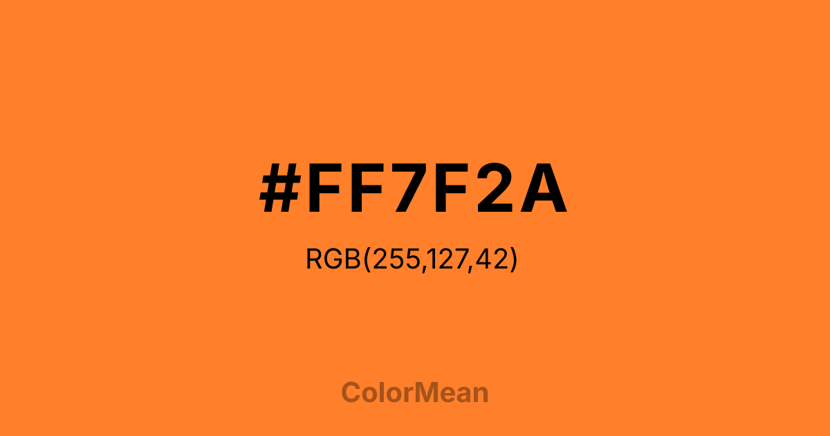 #FF7F2A color swatch