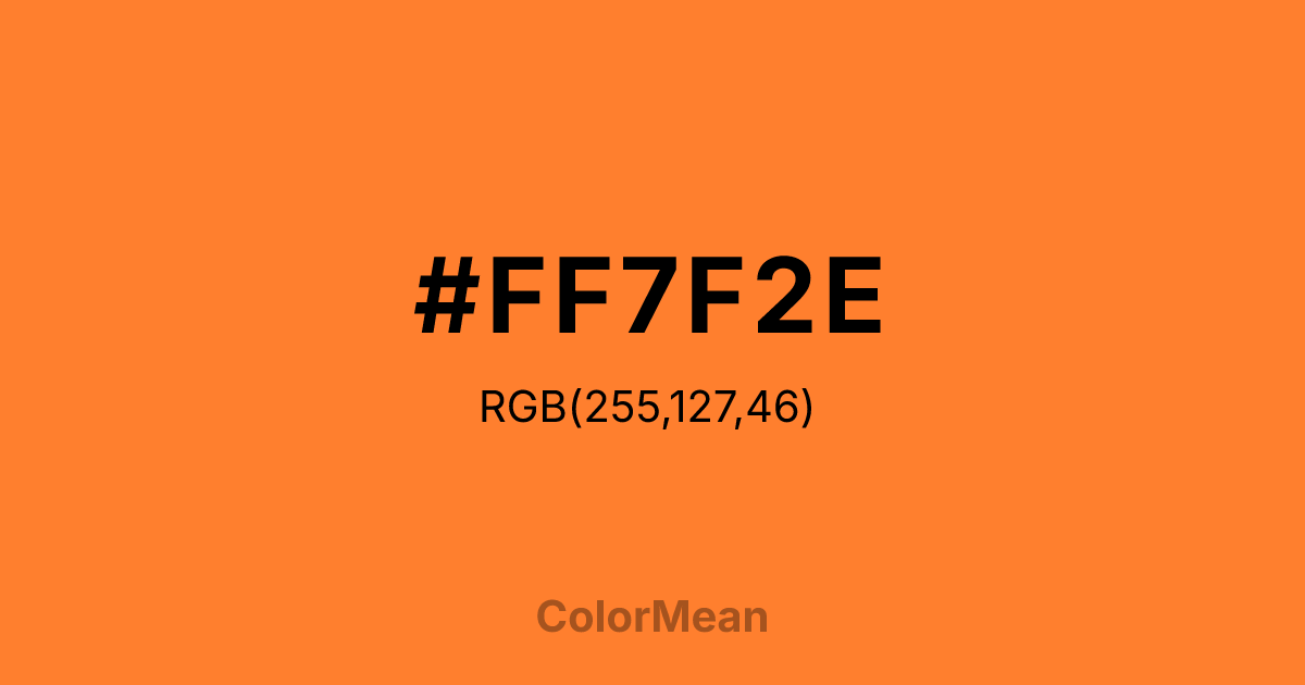#FF7F2E color swatch