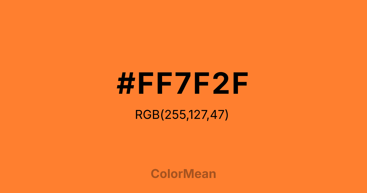 #FF7F2F color swatch