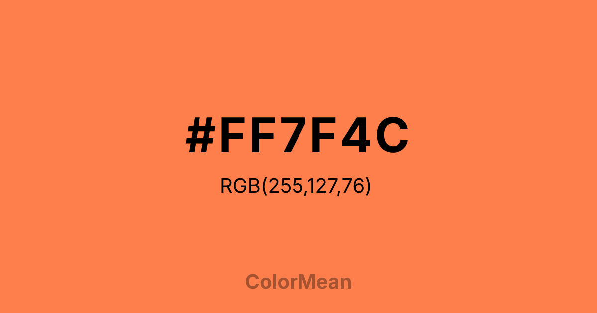 #FF7F4C color swatch