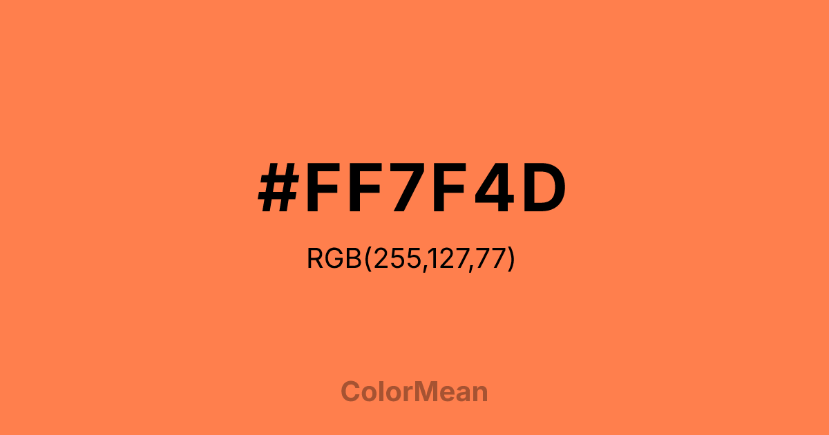 #FF7F4D color swatch
